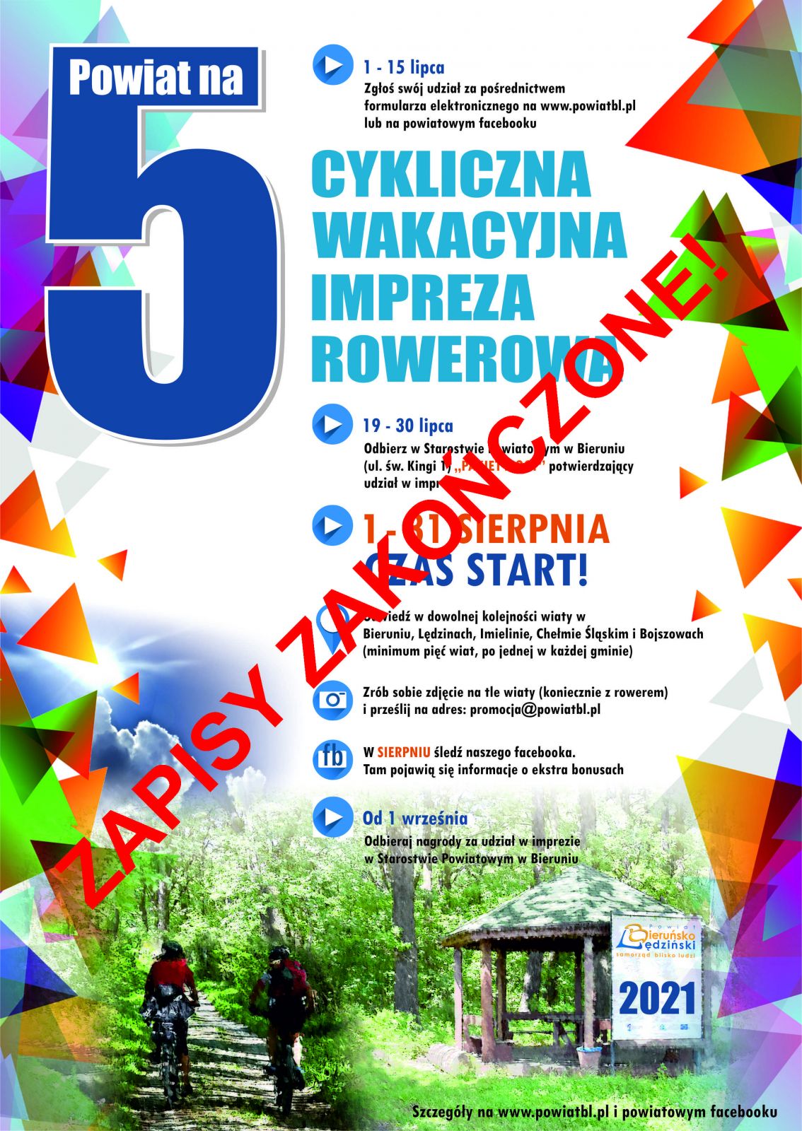 Plakat informacyjny - zapisy zakończone